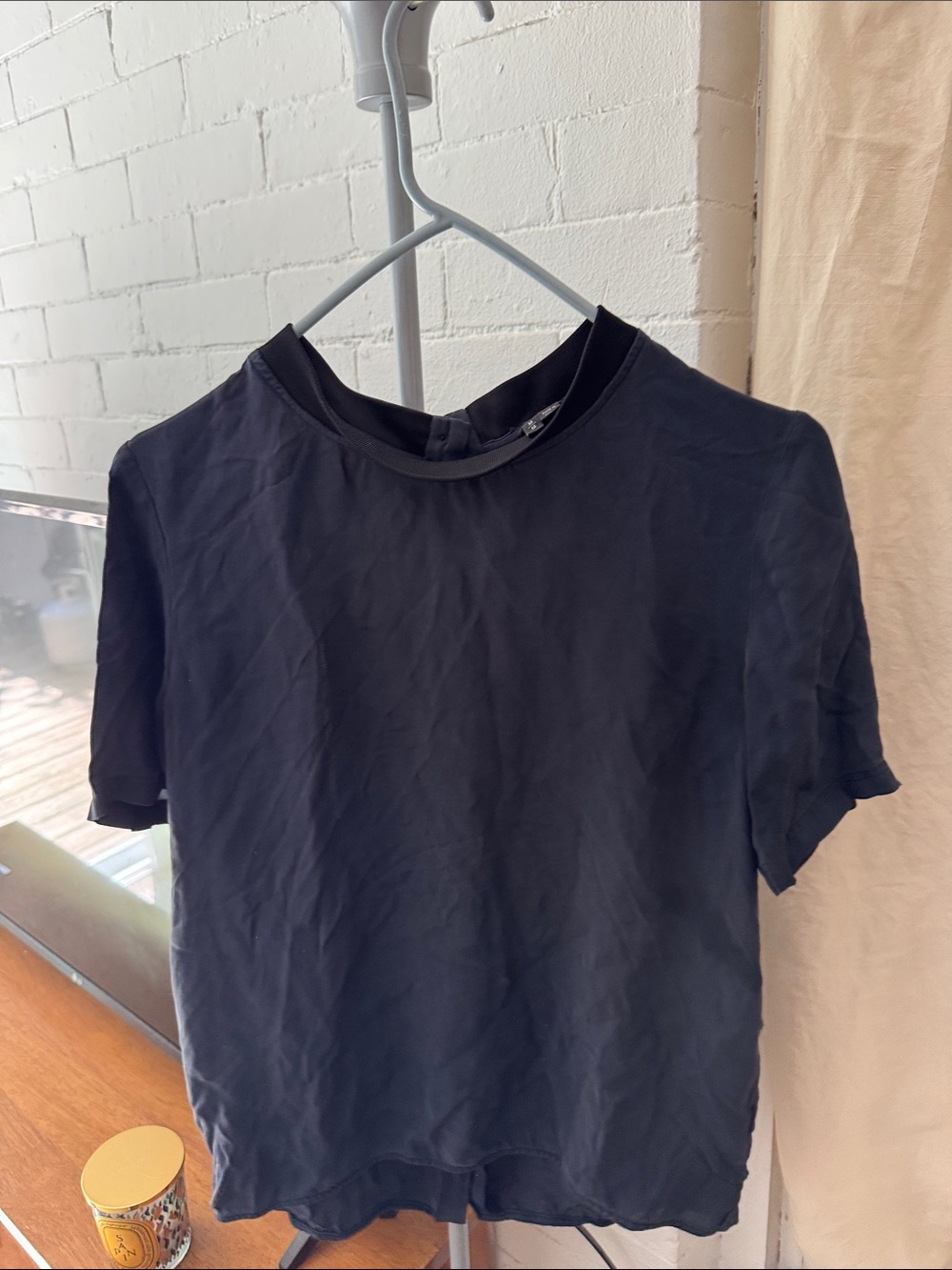 Theory Men's Black Short-Sleeve Crew-Neck Tee